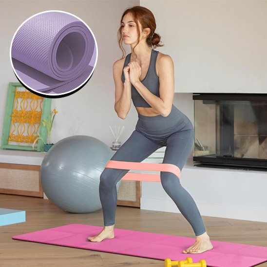 tapis de yoga pliable