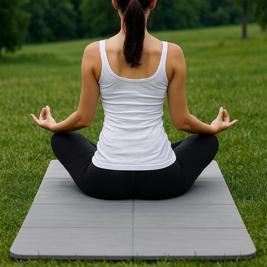 tapis de yoga pliable