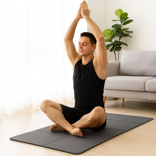 tapis de yoga pliable