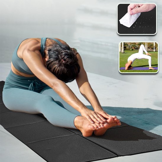 tapis de yoga pliable